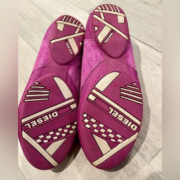 Diesel Slip on Fuchsia Flats Size 6